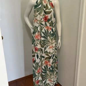 Floral Halter Maxi Dress